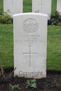 Wytschaete Military Cemetery - Clark, A