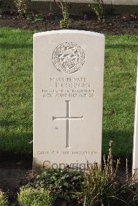 Wytschaete Military Cemetery - Colborn, J T