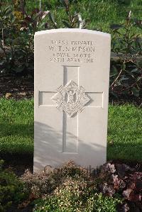 Wytschaete Military Cemetery - Simpson, W T