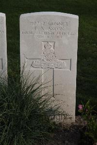 Coxyde Military Cemetery - Aston, Francis Arthur