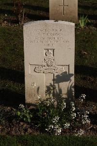 Coxyde Military Cemetery - Crow, Gordon Patrick