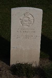 Coxyde Military Cemetery - Johnston, Norman Lachlan