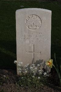 Coxyde Military Cemetery - Nicholson, Malcolm