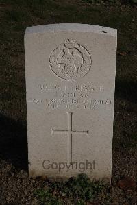 Coxyde Military Cemetery - Nolan, J