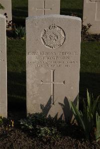 Coxyde Military Cemetery - Thompson, G