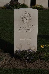 Coxyde Military Cemetery - Wilson, Frank