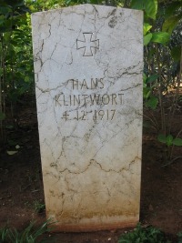 Dar Es Salaam War Cemetery - Klintwort, Hans