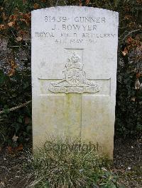 St. Hilaire Cemetery Frevent - Bowyer, J