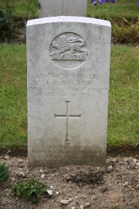 St. Hilaire Cemetery Frevent - Wilson, J H