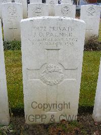 St. Hilaire Cemetery&#44; Frevent - Palmer, James Darcy