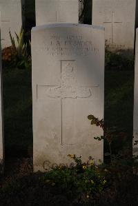 Ypres Reservoir Cemetery - Alexander, A J