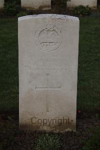 Ypres Reservoir Cemetery - Box, A