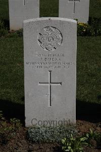 Ypres Reservoir Cemetery - Burns, J