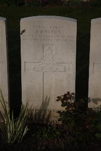 Ypres Reservoir Cemetery - Burton, John