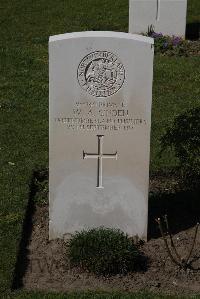 Ypres Reservoir Cemetery - Sinden, W A