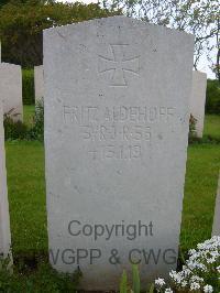 Terlincthun British Cemetery&#44; Wimille - Aldehoff, Fritz