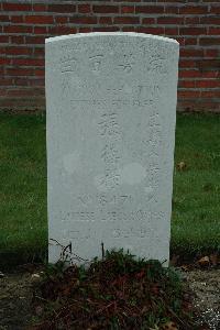 Bailleul Communal Cemetery Extension (Nord) - Chang Te Nu, 