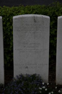 Bailleul Communal Cemetery (Nord) - Barras, W