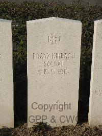 Bailleul Communal Cemetery (Nord) - Kirbach, Franz