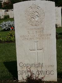 Cairo War Memorial Cemetery - Foot, Benjamin James