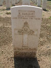 Heliopolis War Cemetery - Ashcroft, Herbert