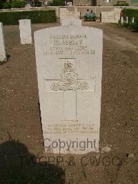 Heliopolis War Cemetery - Ashley, Hugh