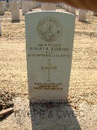 Heliopolis War Cemetery - Barbour, Robert B.