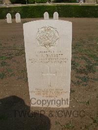 Heliopolis War Cemetery - Barnett, William Arthur