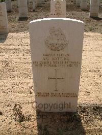 Heliopolis War Cemetery - Botting, Sidney George