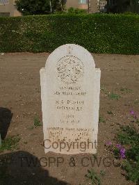 Heliopolis War Cemetery - Dunlop, M A