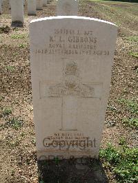 Heliopolis War Cemetery - Gibbons, Reginald Leslie