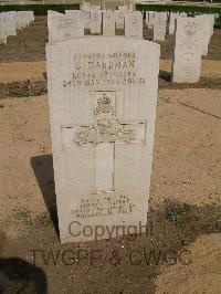 Heliopolis War Cemetery - Hardman, George