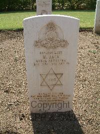 Heliopolis War Cemetery - Jack, Montague