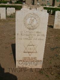 Heliopolis War Cemetery - Klagsbrun, Raymond