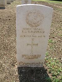 Heliopolis War Cemetery - MacDonald, R L