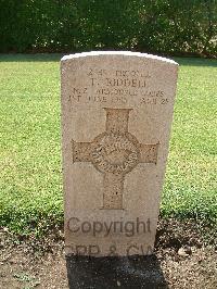 Heliopolis War Cemetery - Riddell, Thomas