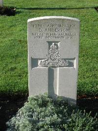 Cite Bonjean Military Cemetery Armentieres - Anderson, D