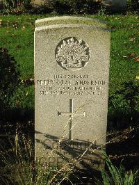 Cite Bonjean Military Cemetery Armentieres - Anderson, Peter Olaf