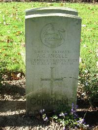 Cite Bonjean Military Cemetery Armentieres - Angell, Arthur Goodman