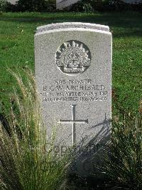 Cite Bonjean Military Cemetery Armentieres - Archibald, Ernest Chapman Whinfield