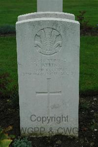 Cite Bonjean Military Cemetery Armentieres - Atkins, Charles