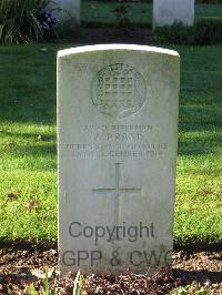 Cite Bonjean Military Cemetery Armentieres - Brand, A