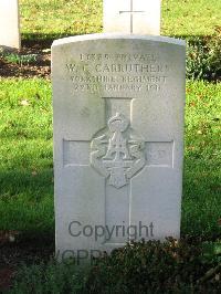 Cite Bonjean Military Cemetery Armentieres - Carruthers, W C