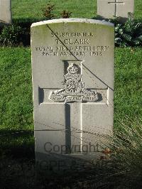 Cite Bonjean Military Cemetery Armentieres - Clark, Thomas