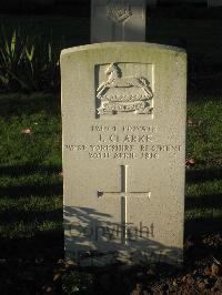 Cite Bonjean Military Cemetery Armentieres - Clarke, J