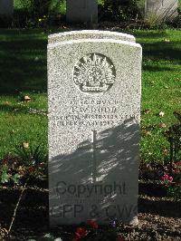 Cite Bonjean Military Cemetery Armentieres - Dodd, Frederick William