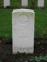 Cite Bonjean Military Cemetery Armentieres - Evans, Frederick Milton