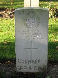 Cite Bonjean Military Cemetery Armentieres - Fairchild, H