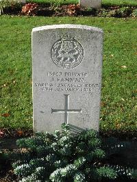 Cite Bonjean Military Cemetery Armentieres - Fannan, J