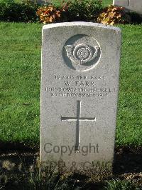 Cite Bonjean Military Cemetery Armentieres - Farr, W